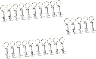 SHERCHPRY 25 Pcs Vernier Caliper Buckle Key Fob Keychain Hanging Ornaments Mini Tools Hanging Keyring Decorations Caliper Key Chain Key Chains Pocket Caliper Pendant Portable Zinc Alloy