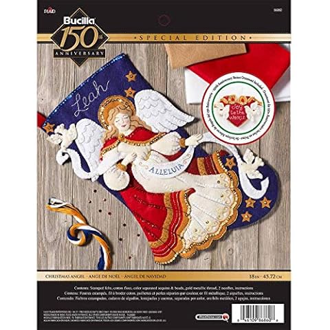 Plaid Felt Stocking Kit, Multi-Colour, One Cover