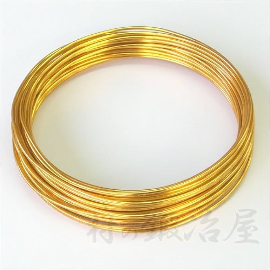 Amazon | アルミ アートワイヤー ゴールド 太さ2.5mm×長さ7.5m