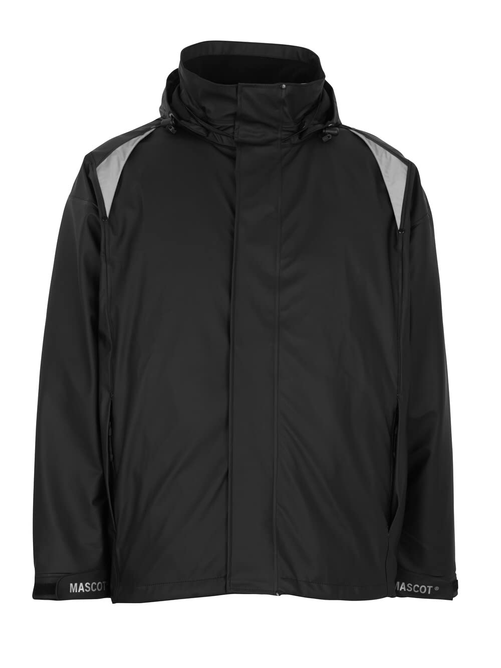 Mascot Workwear 50202 Aqua Rain Jacket Black L Colour: Black, Chest Si