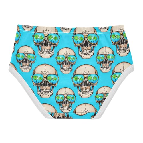 Joisal Cool Skulls Tree Blue Toddlers Underwear Floral 2t Cotton Panties Little Girl Fancy Briefs Kids Undies2