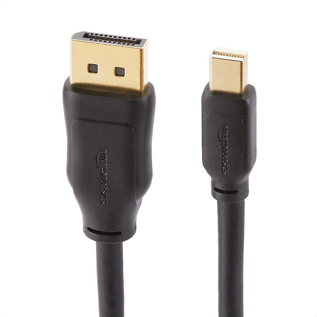 AmazonベーシックMini DisplayPort-HDMIケーブル Amazon.com: Amazon Basics Mini DisplayPort to HDMI Cable, Gold
