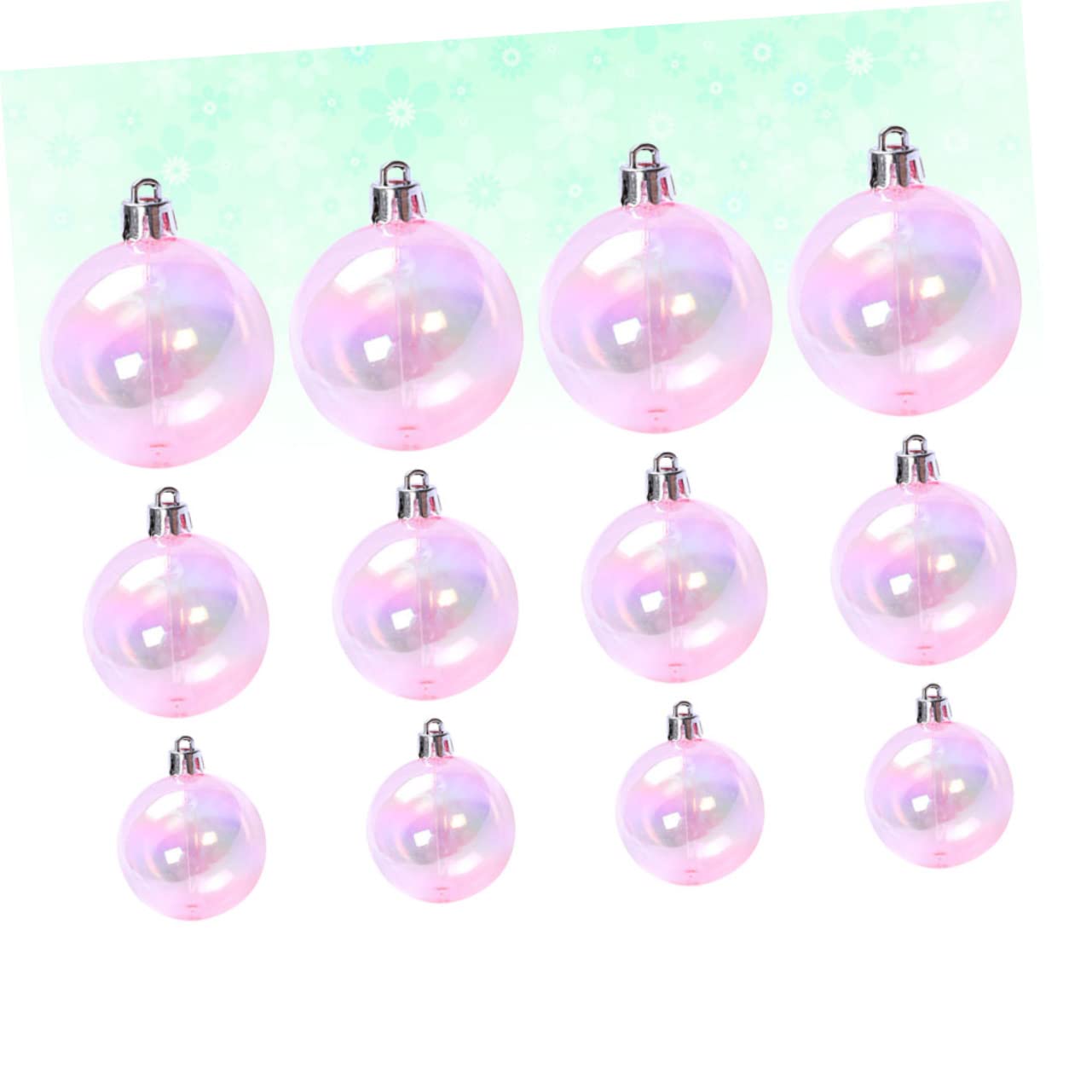 Abaodam 36piezas Bolas Colgantes Decorativas para Pasteles y Eventos Rosa Adornos para Fiestas y Decoración Navideña