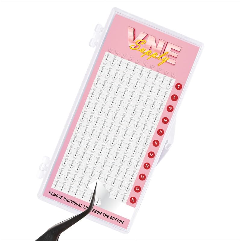 Miniatura 2 de VNE Supply - Extensiones de pestañas de volumen  pestañas de volumen ruso  extensiones de pestañas postizas premium  abanicos de megavolumen promade