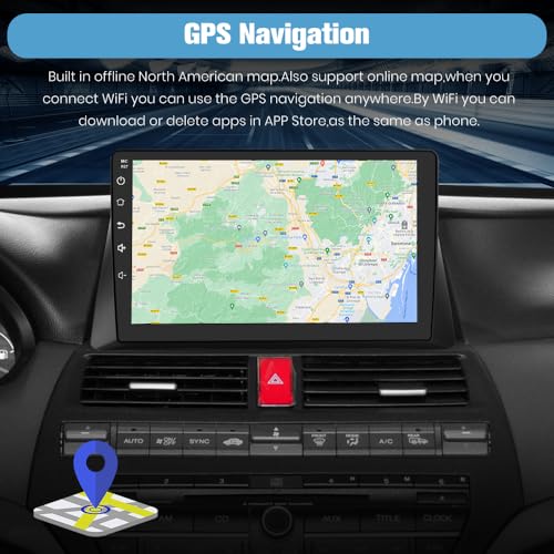Image of Junsun 5G WiFi 64GB ROM Car Radio Stereo for Honda Accord 2008 2009 2010 2011 2012 2013,Wireless CarPlay /Android Auto,GPS DSP RDS,Upgrade Bluetooth 5.0 Rearview AM /FM with Backup Camera