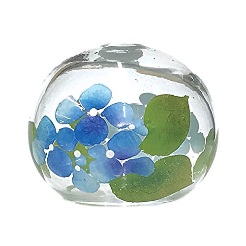 Amazon.co.jp: 風鈴 ガラス プチくりすたる風鈴 あじさい R-187