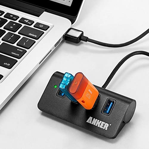Anker 4-Port Usb 3.0 Unibody Aluminum Portable Data Hub With 2Ft Usb 3.0 Cable For Macbook, Mac Pro / Mini, Imac, Xps, Surface Pro, Notebook Pc, Usb Flash Drives, Mobile Hdd And More #TOP4