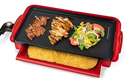 Nostalgia Tuesday Nonstick Fiesta Griddle with Warmer