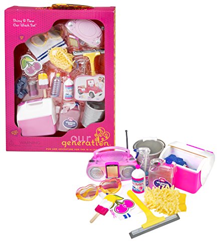 Our Generation Shiny and New Car Wash Set for 18-Inch Dolls