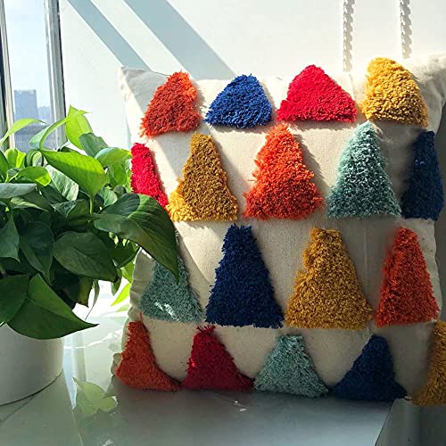 Babyrise Boho Throw Pillow Covers 18X18, Woven Tufted Decorative Pillow Covers With Tassels, Pillow Covers For Couch Sofa Bedroom Living Room(No Pillow Insert) (108009P7158Vs0Yhp) #TOP6
