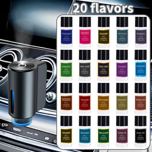 Image of Car Air Freshener Refill Cologne Aromatherapy Oil 20 PCS, Essential Oils Mixed Fragrance Set for Car Diffusers (No Diffuser Included)