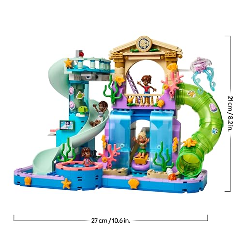 Friends Parco Acquatico di Heartlake City - Giocattolo con 4 Mini Bamboline, 3 Scivoli e Tanti Accessori peri Giochi Estivi - Regalo Creativo per Bambine da 8 Anni in su - 42630 - Lego - Immagine 7
