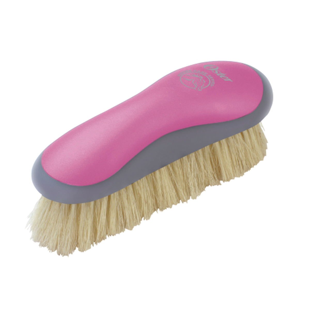Oster Equine Care Series Finishing Brush, Soft Bristle, Natural Hog Hair, Blue