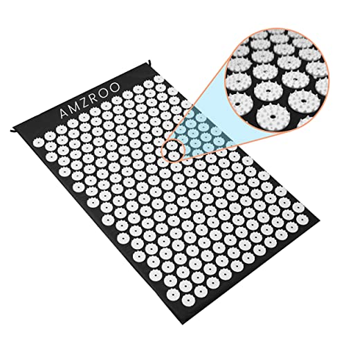 Acupressure Mat/Acupuncture Mat For Wellness, Muscle Relaxation, Back/Neck Pain Relief And Tension Release(Black) #TOP1