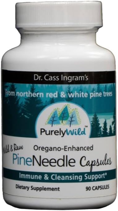 Dr. Cass Ingram Wild Pine Needle Capsules with Spruce, Black Cumin & Oregano - Immune Support & Respiratory Wellness Supplement - 90 Count