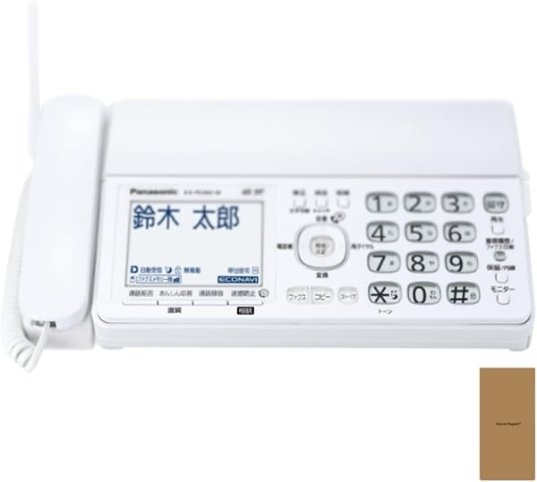 パナソニック対応 デジタル 普通紙FAX KX-PD360DL-W 親機のみ 迷惑防止機能搭載 受話音量6段階調整 (子機なし)KX-PD360 メモに便利なTodo メモ帳付き - 1