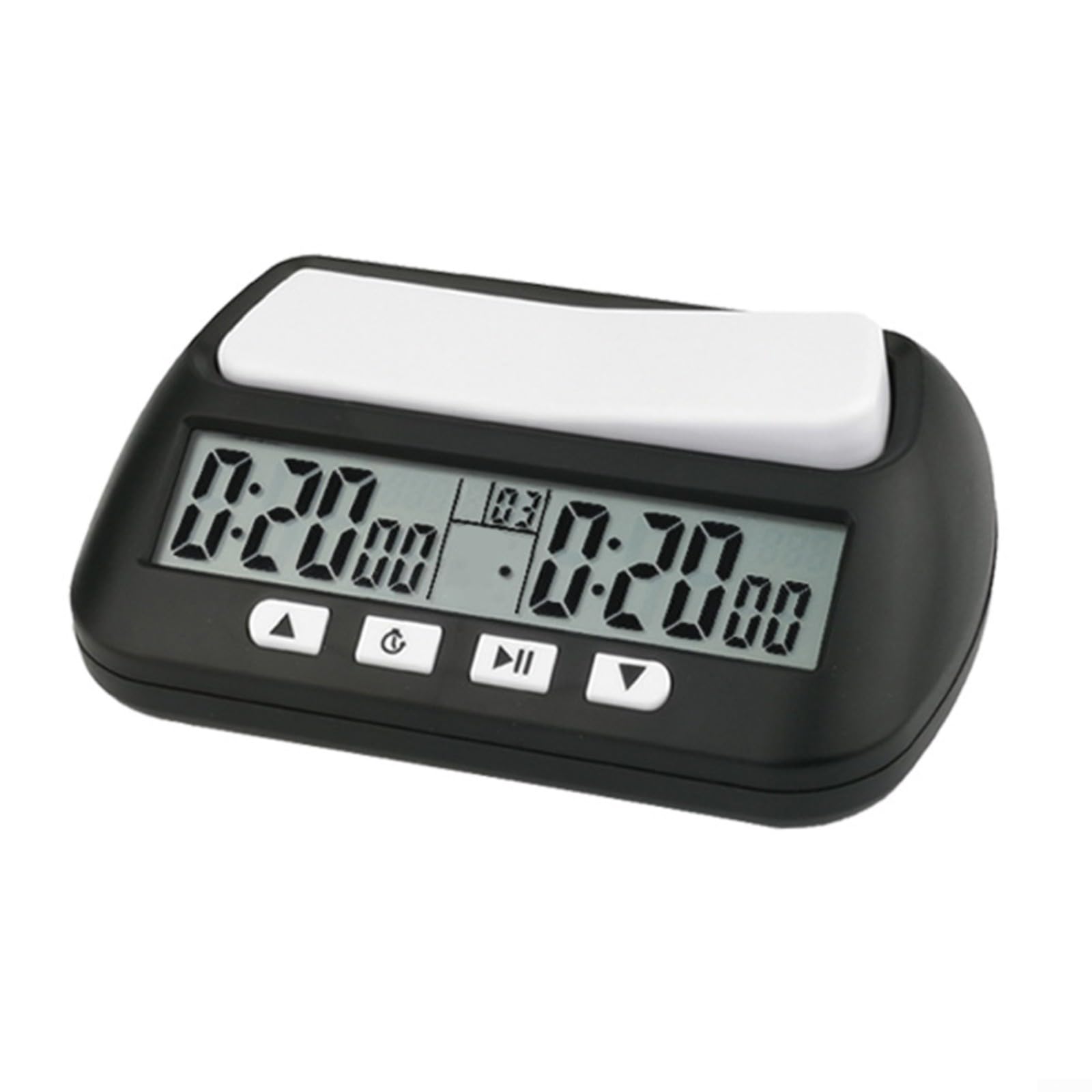 Reloj de ajedrez digital, 3 en 1 con modos de bonificación y retardo, temporizador ABS portátil para juegos profesionales de interior