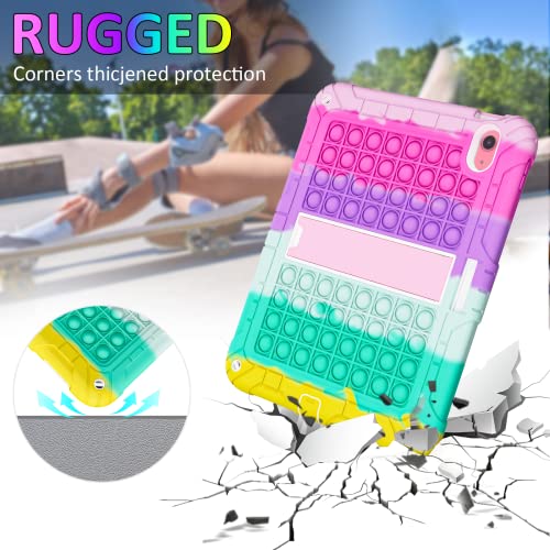 Ambison New Ipad 10Th Generation 10.9 Inch 2022 Case For Kids - Shockproof Rugged Protective With Pencil Holder, Kickstand, And Shoulder Strap - Designed For Ipad 10.9 Inch 2022 Release (Pink) #TOP3