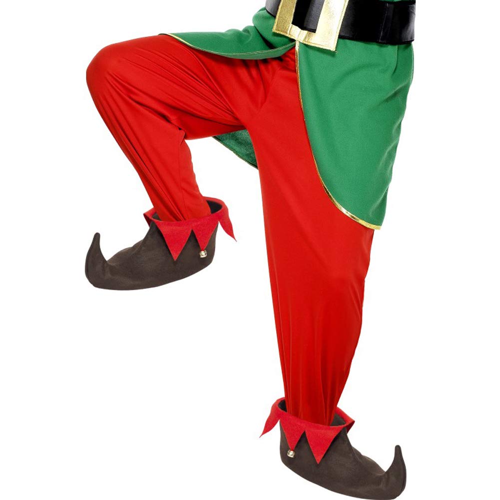 Smiffys Adult Unisex Elf Shoes, Brown, One Size, 3319