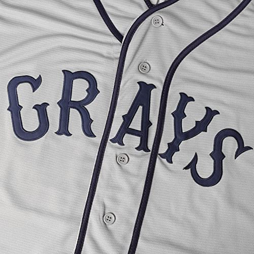 Men's Josh Gibson Jersey,20 Homestead Grays Negro National League Baseball Jersey,Stitched Sports Fan Shirt S-3Xl(20 Grey,Medium) #TOP3