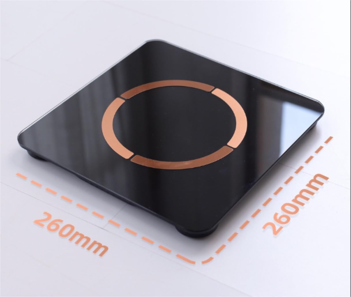 Body Fat Scale, Waga Łazienkowa Z Ładowaniem USB, Waga Elektroniczna, Wielofunkcyjna Waga Do Pomiaru Tkanki Tłuszczowej Body Weight Bathroom Scales(Black)