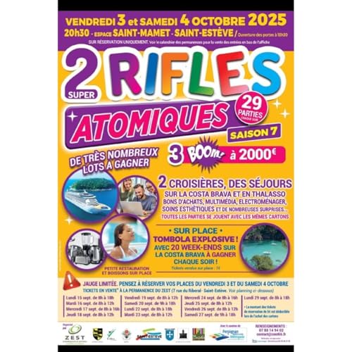 100% chez vous dans les P.O avec PHILIPPE :RIFLES ATOMIQUES 2025 à St Esteve cover art