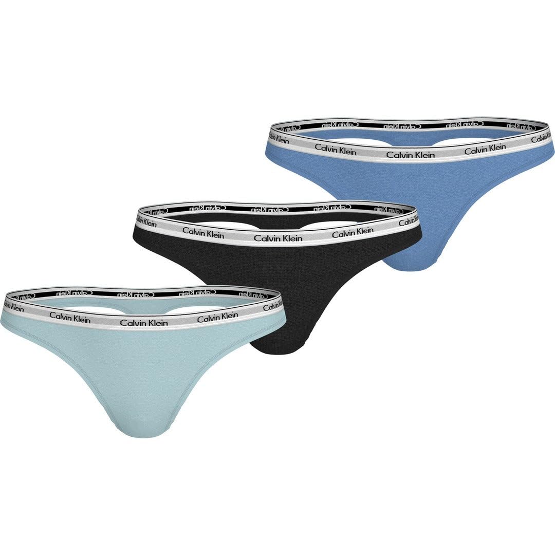Calvin Klein Women's THONG 3PK, Multi, M