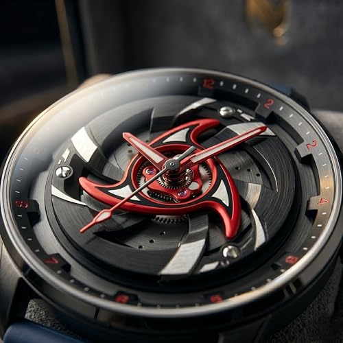 Image of GOLDENIZE FASHION Branded Men's Sport Quartz Watch Arrow Wheel Dial 360 Rotating Casual Fashion Stainless Steel Alloy Mens & Boy's Luxury Metal Gift Creative Watch
