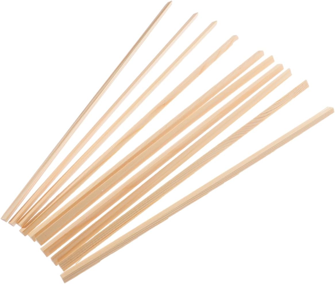 OUNONA 12pcs Molding Wood Trim for Window Decor Pine Wood Strips Easy to Install Decorative Edging for DIY Projects Photography Props and Home Decoration