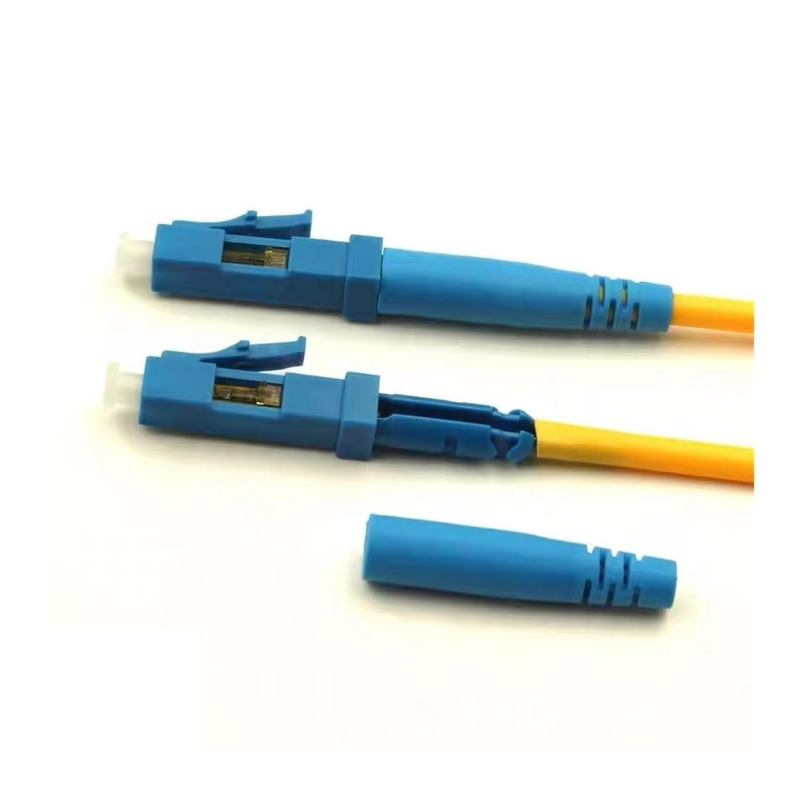 Lot de 20 connecteurs Rapides à Fibre Optique LC, Joint Froid, carré, Rond, câble Composite photoélectrique(for Drop Cable)