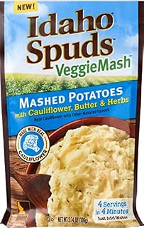 Idaho Spuds Veggie Mash, Cauliflower Butter & Herb Mashed Potatoes, 10 Count