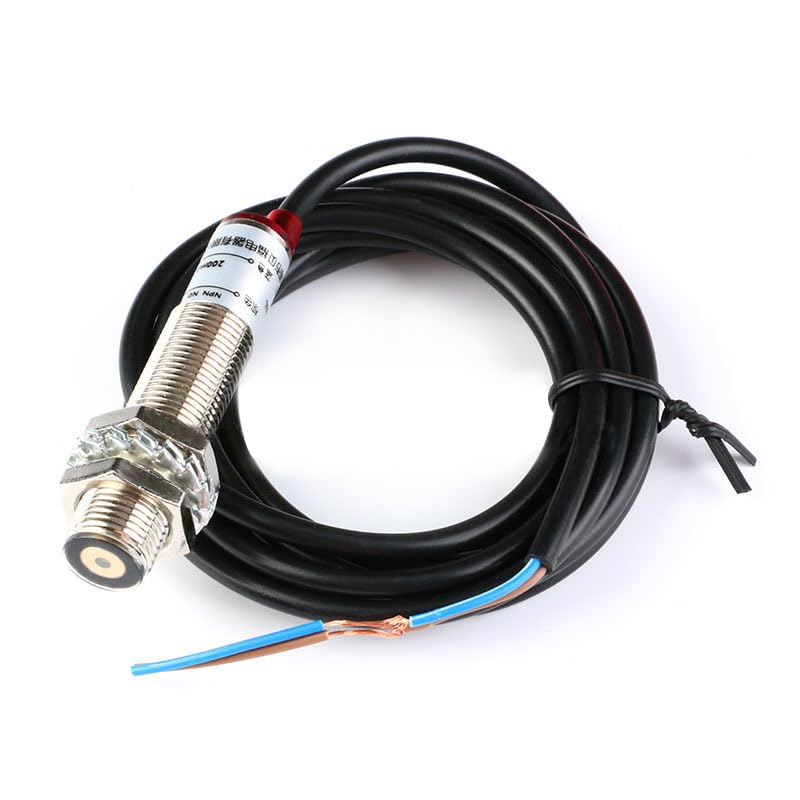 M12 Laser Collimator Photoelectric Switch M12JG-30N1 Laser Sensor Switch Semi Waterproof DC 20 Meters Distance Normally Open B-NPN-O Red Light