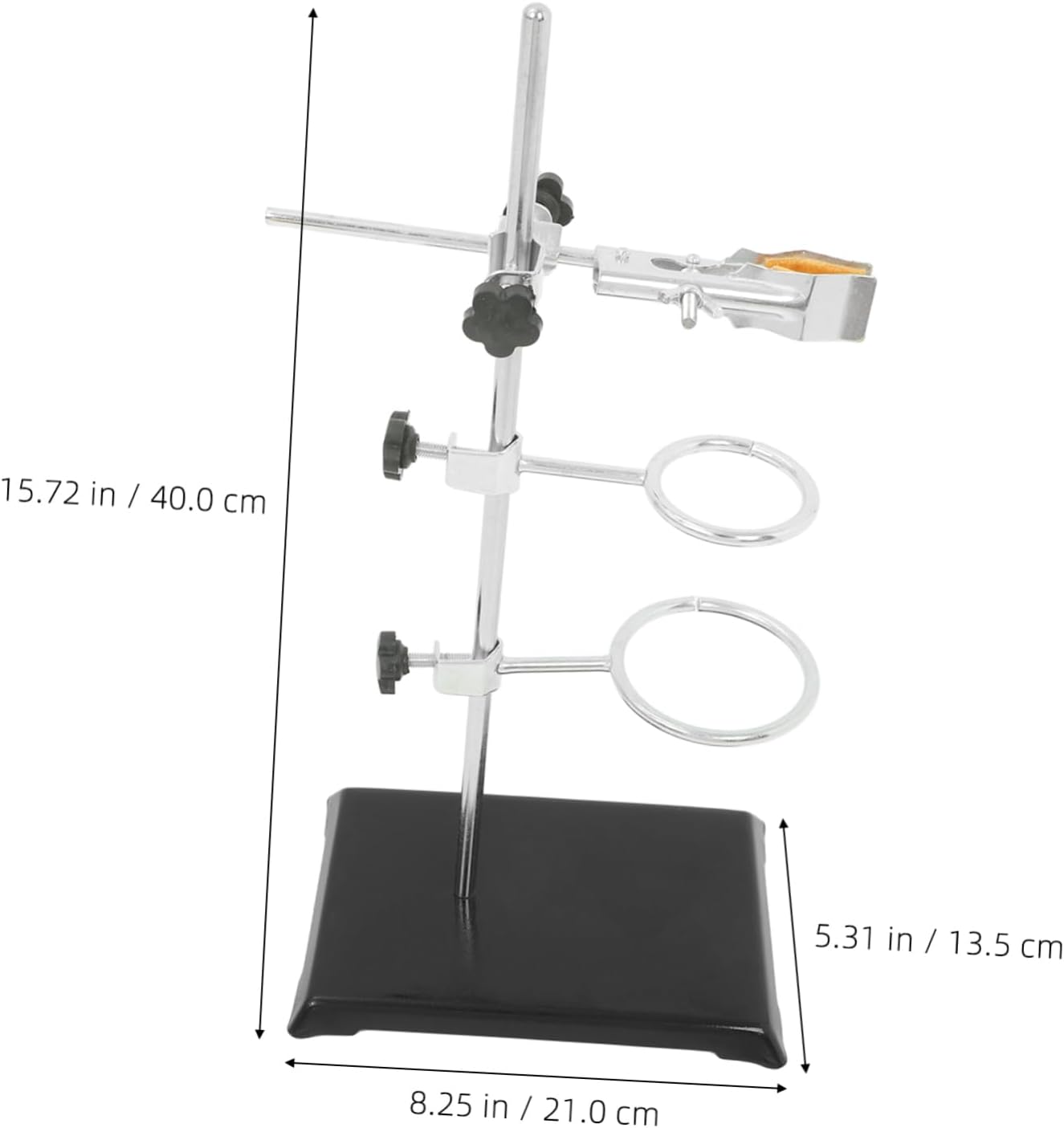 Adjustable Lab Stand Flask Clamp Ring Stand Beaker Holder Metalware Chemistry Lab Robust Design Scratch Prevention Versatile Clamp