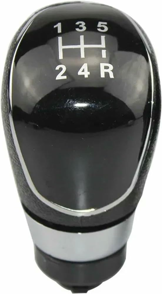 Gznbb 5 Speed Black Car Manual Gear Shift Knob Boot Cover Gaiter Lever Shifter Handle Stick, For Fiesta Mk7 For Focus Mk2 Fl 2008 2009 2010 2011