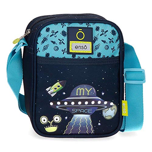 Enso My Space Bandolera Azul 15X19X10 Cms Poliéster