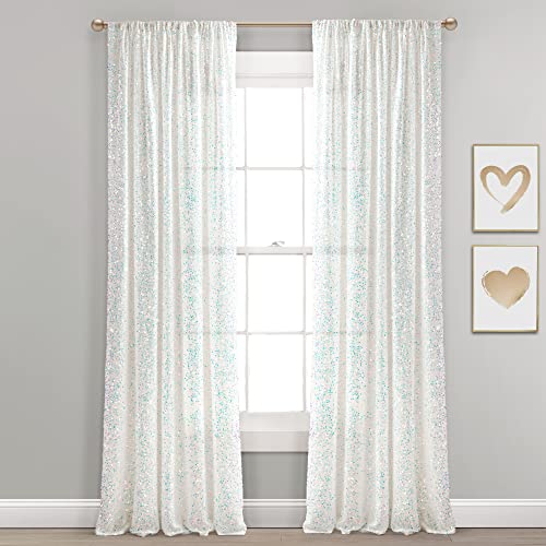 Lush Decor 21T012747 Ballgown Glam Sparkle Sequins Window Curtain Panel cover