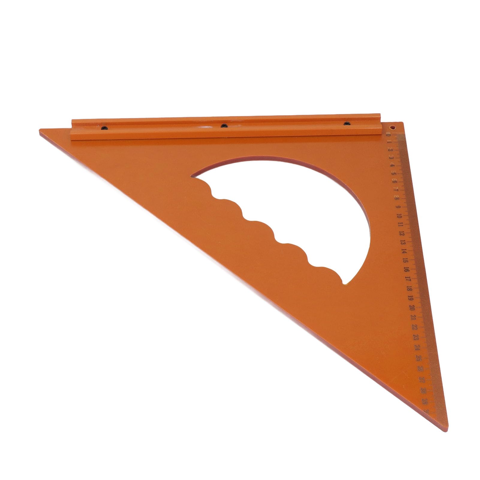 MRKU Righello Triangolare per la Lavorazione del Legno, 31 cm x 31 cm, Angolo retto di 90 Gradi, Strumento di misurazione.