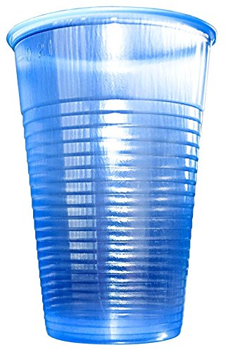 We Can Source It Ltd - Blue Plastic Disposable Water Cups 7oz – Lightweight Drinking Cups for Water Coolers, Events – Ideal for Offices, Parties, Cafes – Convenient and Easy to Use - Pack of 200