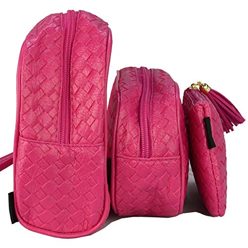 Frasqueiras Necessaire Feminina Luxo Pink Kit 3 Peças CBRN08285