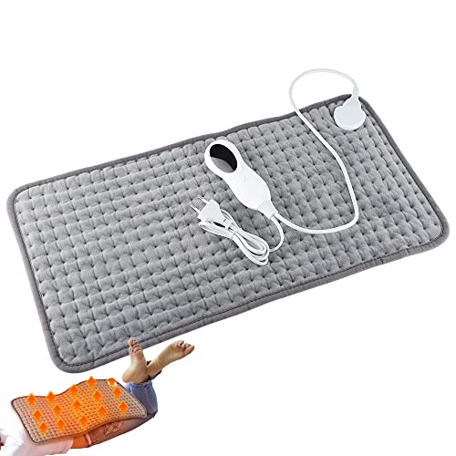 HT YUNJLI Heizdecke, elektrische Heizdecke, weiches Unterbett mit 10 Heizstufen und automatischem Abschalttimer, maschinenwaschbar, Größe 59 x 30 cm Cover