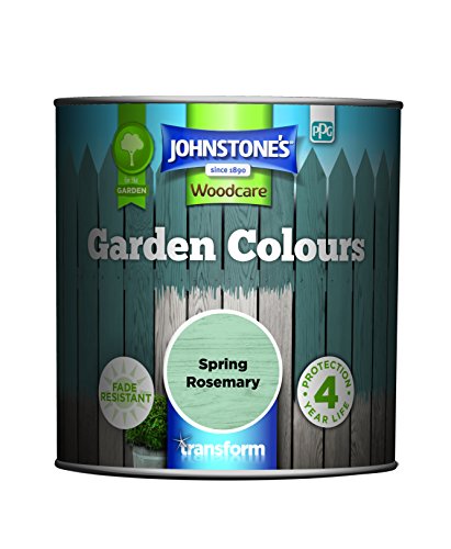 Johnstones - Garden Colours - Spring Rosemary - Exterior Wood Paint - Fade Resistant - Suitable for Garden Furniture Outdoors - Fence Paint - Dry in 2 hours - 12m2 Coverage per Litre - 1L