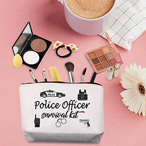 Kosmetiktasche für Polizisten, Polizisten, Strafverfolgung, Überlebensset, Kosmetiktasche, Geschenk für Ruhestand oder Abschlussfeier, Kosmetiktasche, U.Police, M