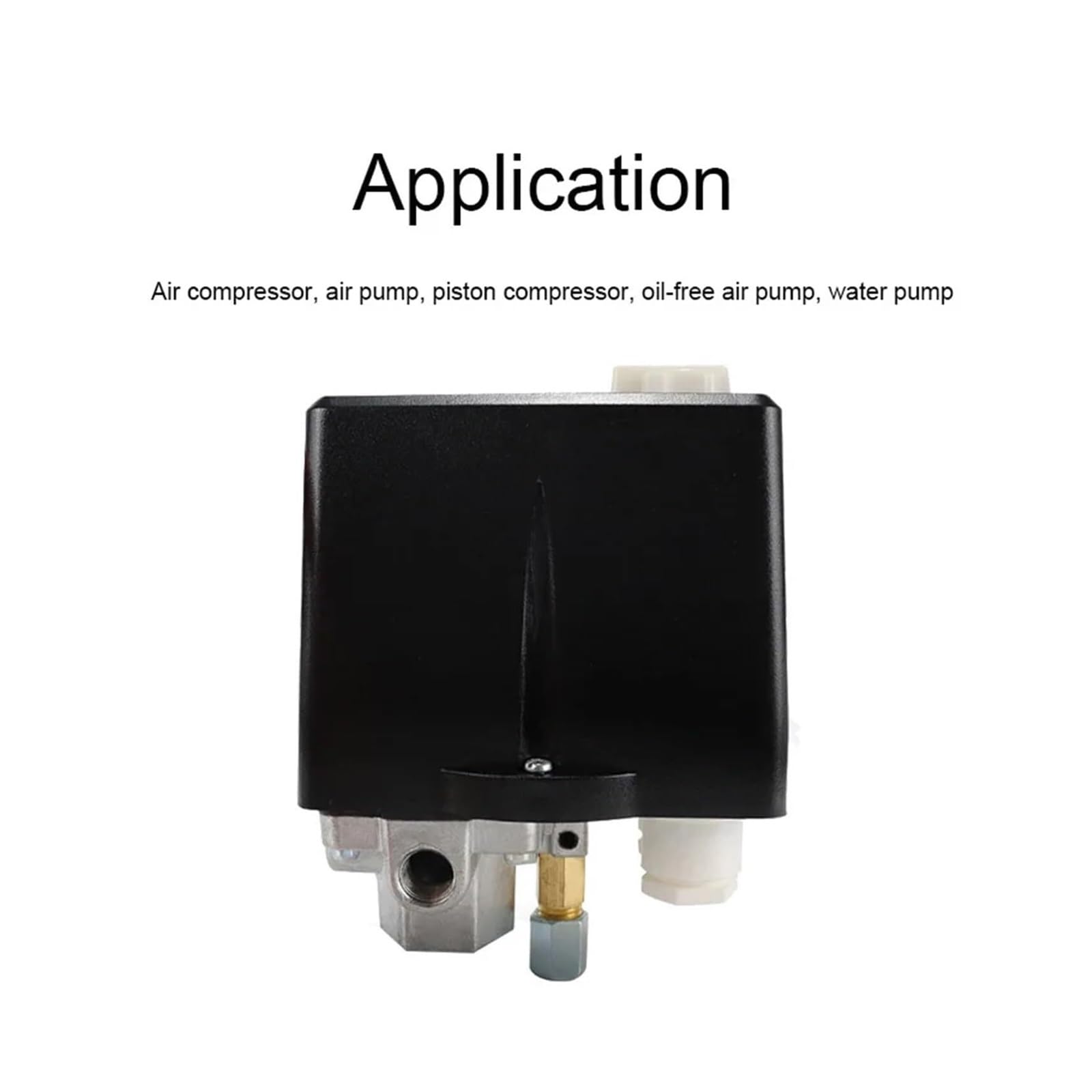 Regulador de presión, Interruptor De Presión, 380V 90-120 Psi, Perilla Encendido/apagado Manual, Controlador Compresor Aire Con Relé Protección Térmica LF12,para pistola pulverizadora