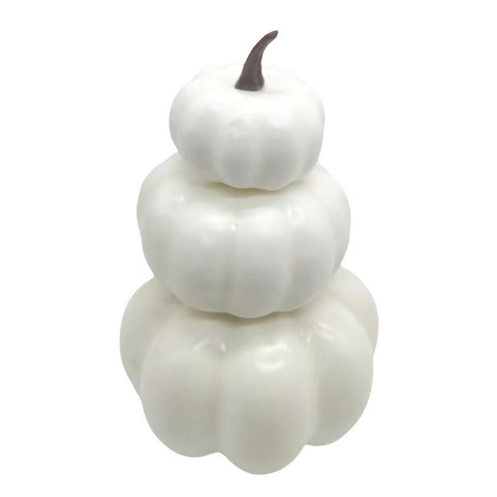 QIYUDUOLA Foam Artificial Pumpkin Halloween Artificial Craft White/Yellow Pumpkin Garden Supply Desk Home Figures Decorations