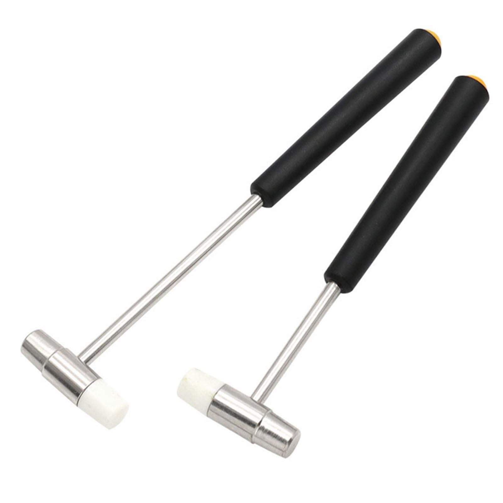 młotek gumowy, 150/185/177mm Mini młotek do naprawy narzędzi metalowy gumowy z podwójną głowicą przenośny majsterkowania biżuteria zegarek narzędzie ręczne(Blue 177mm)
