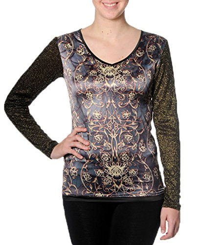 Smash! top Anker pour femme noir anti froissement coupe fluide