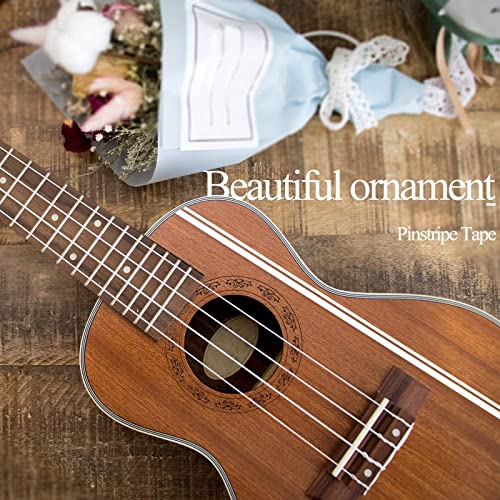 Zatooto Pinstripe Tape For Cars - Diy Vinyl White Pin Striping Decals, 385×0.47 Inches Auto Waterproof Pin Stripe Tape Emblems Trim, Universal For Automotive Musical Instrument Home Door Etc #TOP3