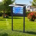4500V Solar Bug Zapper Outdoor, Rechargeable Electric Mosquito Zapper