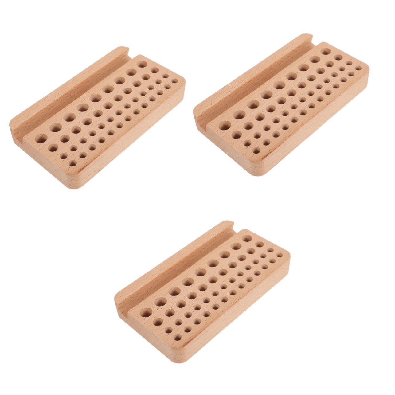 Porte-outil porte-poinçon en bois SHINEOFI boîte à outils en cuir