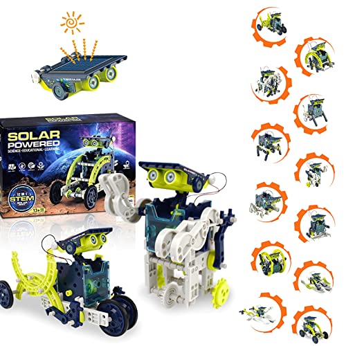 Periféricos, Home Improvement STEM Juguete de Robots Solar para Niños,12en1,Juguetes Didacticos para Niños, Kit Didacticos de Experimentos Científicos DIY ,Juguetes para Niños de 6 a 12...